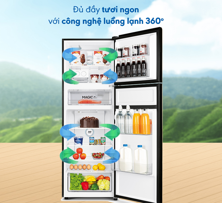 Tủ lạnh Aqua Inverter 312 lít AQR-T359MA (GB)