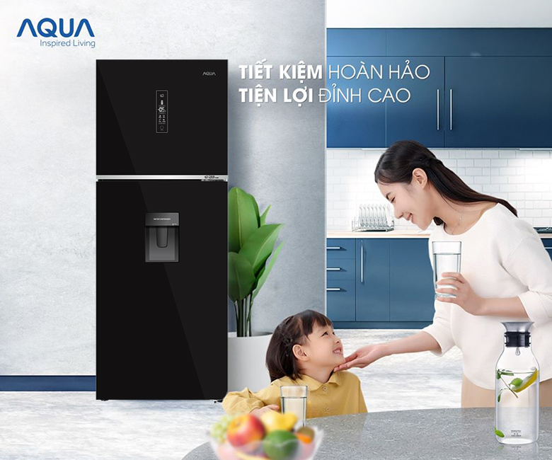 Tủ lạnh Aqua Inverter 318 lít AQR-T369FA(WGB)