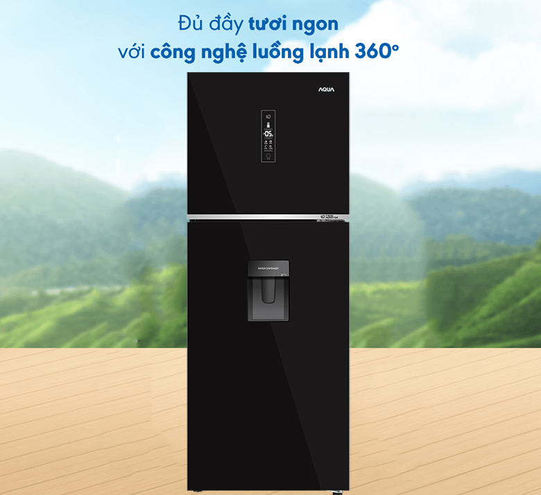 Tủ lạnh Aqua Inverter 318 lít AQR-T369FA(WGB)