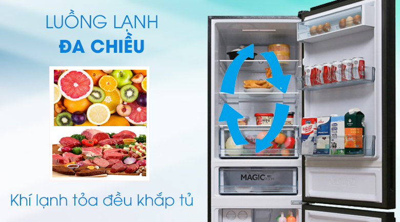 Tủ lạnh Aqua Inverter 324 lít AQR-IG378EB(GB)