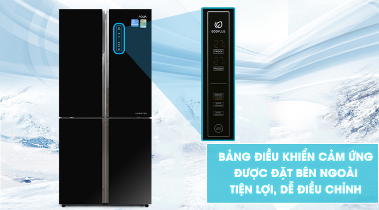 Tủ lạnh Aqua Inverter 456 lít AQR-IG525AM(GB)