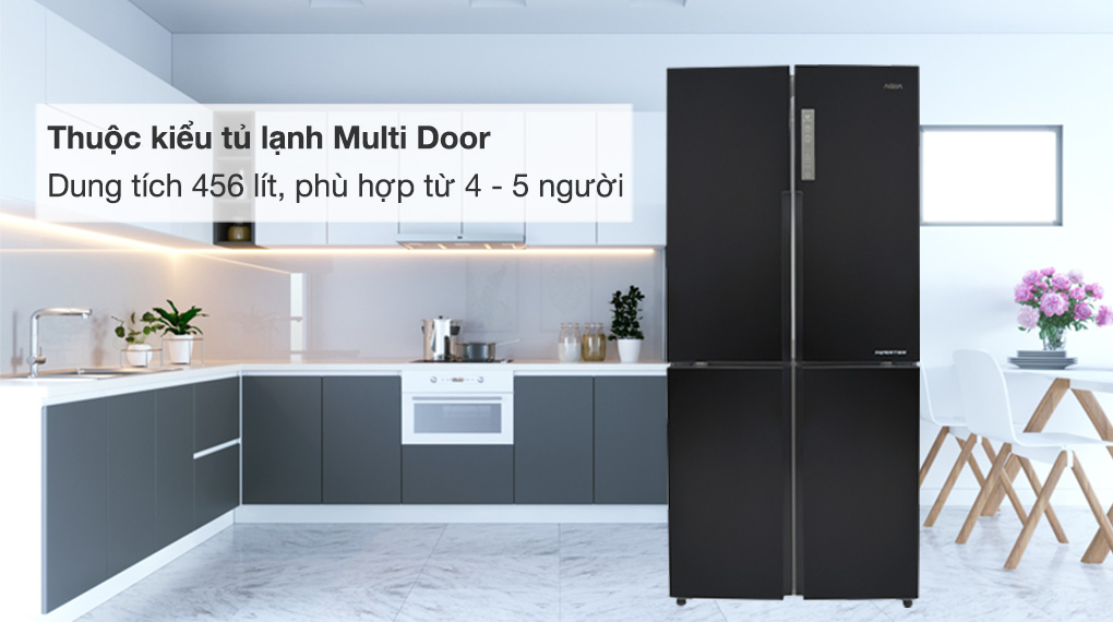 Tủ lạnh Aqua 456 lít inverter AQR-M525XA(FB) model 2022