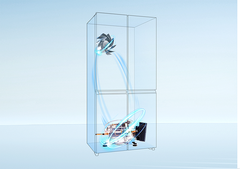 Tủ lạnh Aqua inverter 4 cánh 469 lít AQR-M536XA(SL) 2023