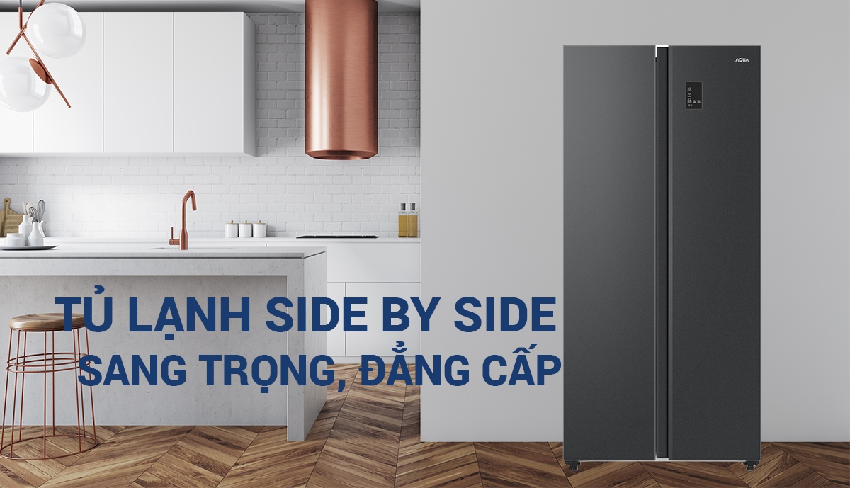 Tủ lạnh Aqua Inverter 480 lít AQR-S480XA(BL)