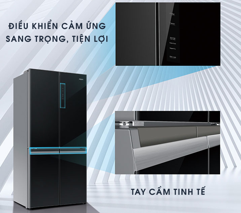 Tủ lạnh 4 cánh Aqua inverter 549 lít AQR-IG636FM(GB) giá tốt