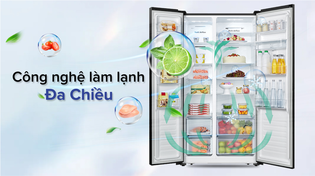Tủ lạnh Side by Side Casper inverter 550 lít RS-570VBW giá rẻ
