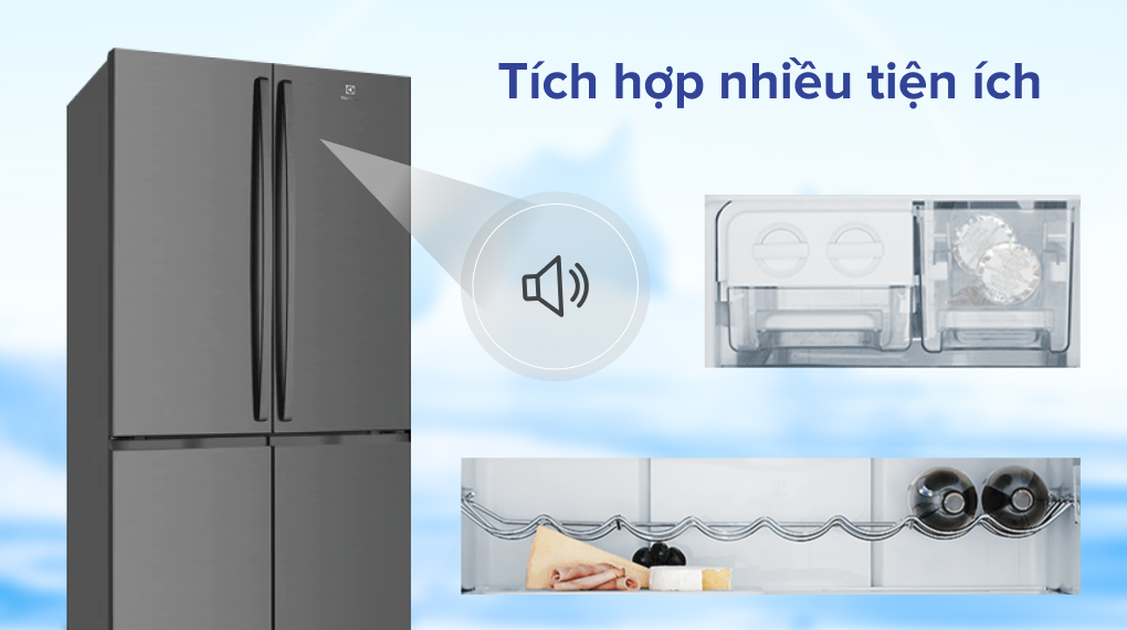Tủ lạnh Electrolux Inverter 541L 4 cửa EQE6000A-B