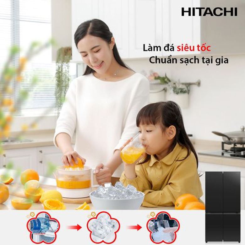 Tủ lạnh Hitachi inverter 569 lít R-WB640PGV1 GMG giá rẻ
