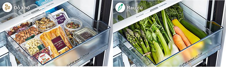 Tủ lạnh inverter Hitachi R-WB640VGV0X (MGW) 4 cửa Ngăn Đông Dưới