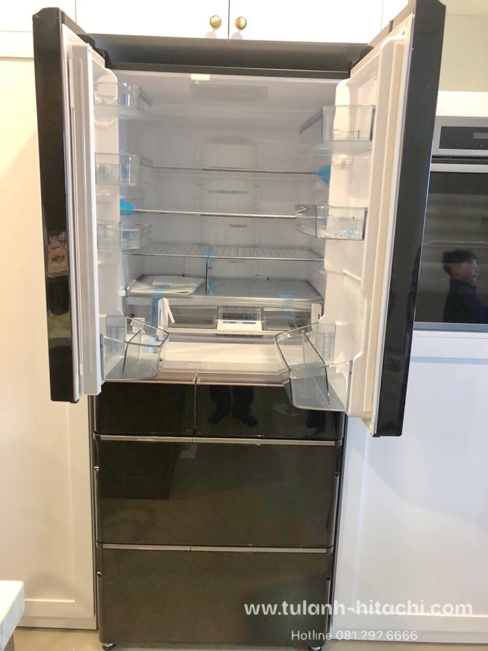 Tủ lạnh Hitachi 6 cánh 615 lít R-WX620KV XK Inverter–2021 Made in Japan