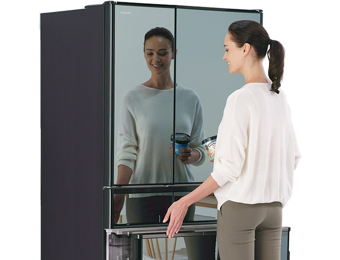 Tủ lạnh Hitachi 6 cánh 615 lít R-WX620KV XK Inverter–2021 Made in Japan