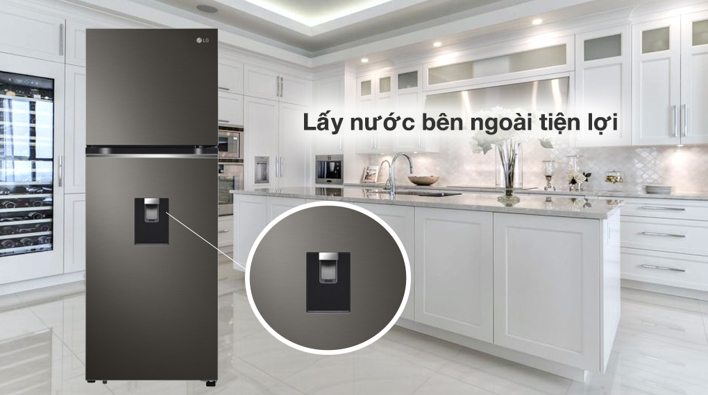 Tủ lạnh 2 cánh LG inverter 264 lít GV-D262BL giá tốt