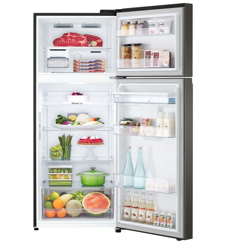 Tủ Lạnh 2 cánh LG Inverter 374 lít GN-D372BL bảo quản thực phẩm tươi ngon