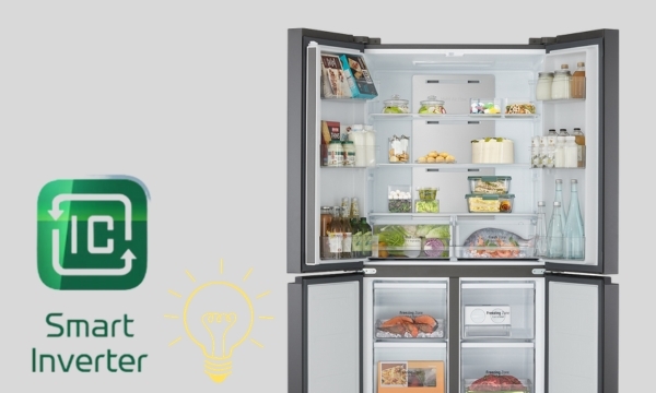 Tủ lạnh 4 cánh LG Inverter 470 lít GR-B50BL 2023