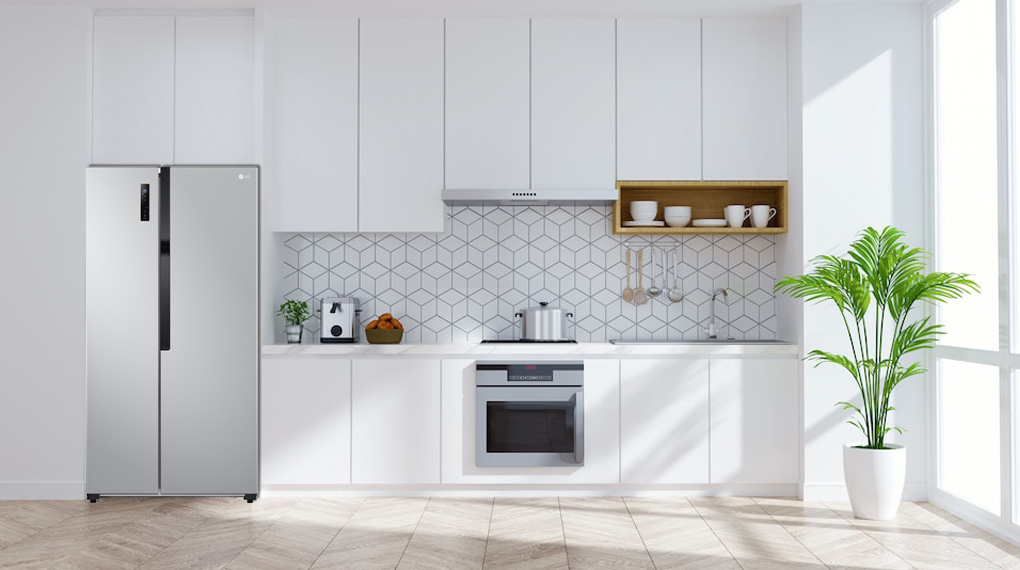 Tủ lạnh LG side by side inverter 519 lít GR-B256JDS 2023