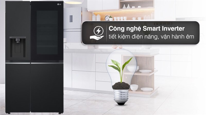 Tủ lạnh SBS LG InstaView inverter 635 lít GR-G257BL 2023