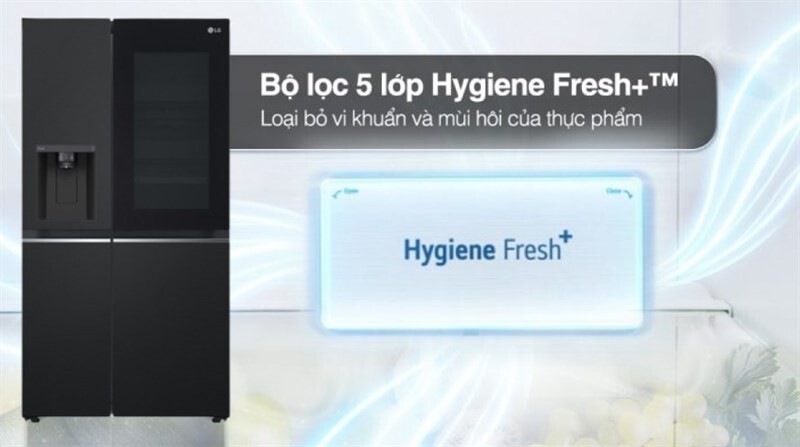 Tủ lạnh SBS LG InstaView inverter 635 lít GR-G257BL 2023