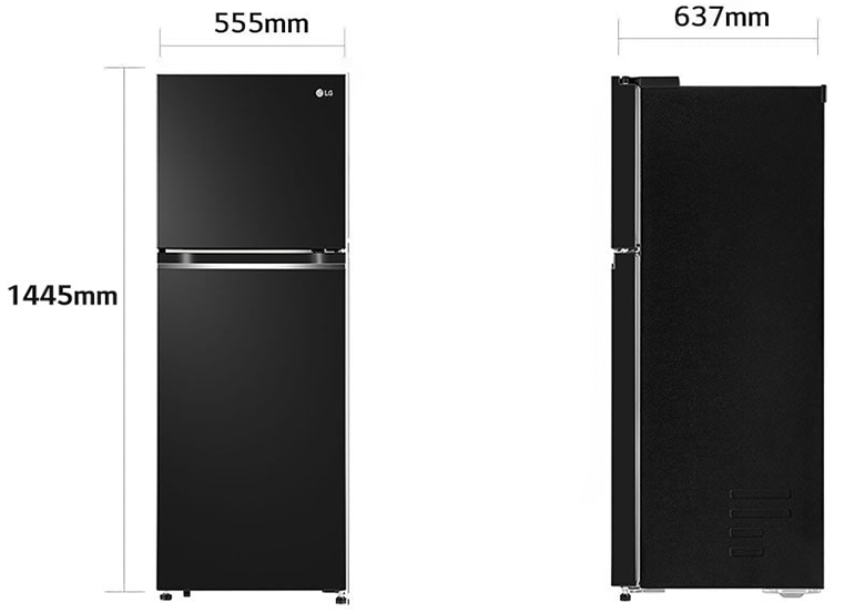 Tủ lạnh LG 2 cánh inverter 217 lít B212WB giá tốt