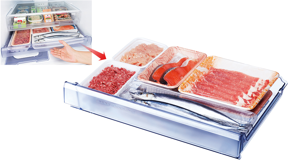 Tủ lạnh Mitsubishi 3 cánh 330 Lít MR-CX41ER-BRW tại Hà Nội