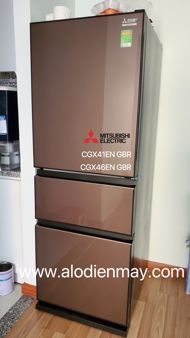 Tủ lạnh Mitsubishi 3 cánh inverter 330 lít MR-CGX41EN chính hãng tại Hà Nội