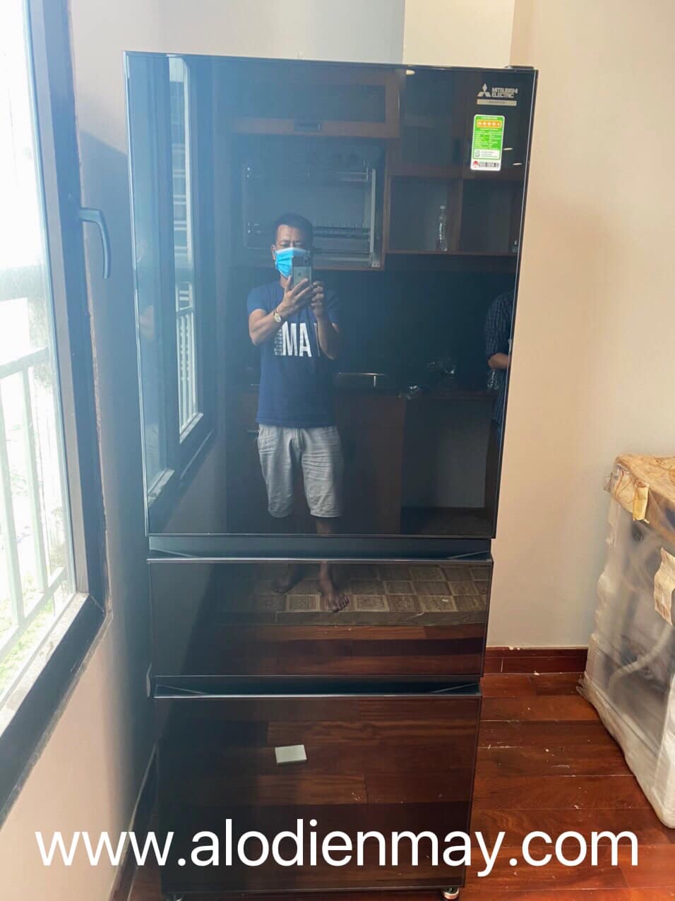 Tủ lạnh 3 cánh Mitsubishi inverter 450 lít CGX56EP (GBK, GBR) giá rẻ chính hãng