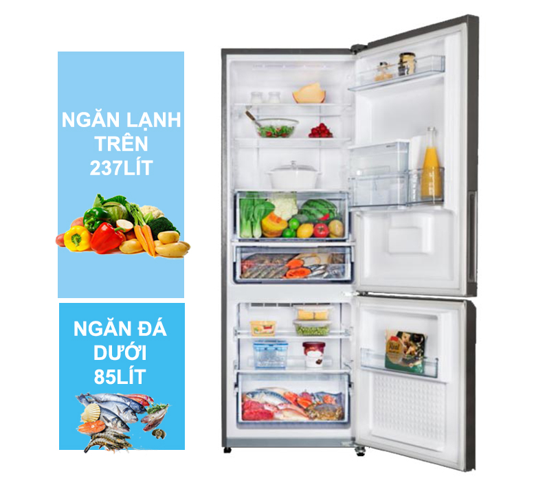 Tủ lạnh Panasonic Inverter 322 lít NR-BC360WKVN 2 cánh