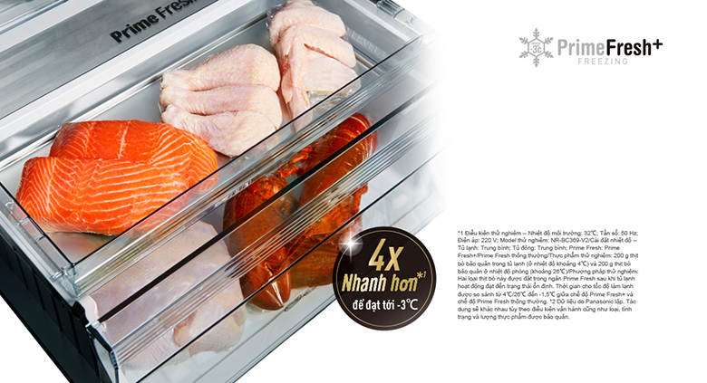 Tủ lạnh Panasonic Inverter 322 lít NR-BC360WKVN 2 cánh