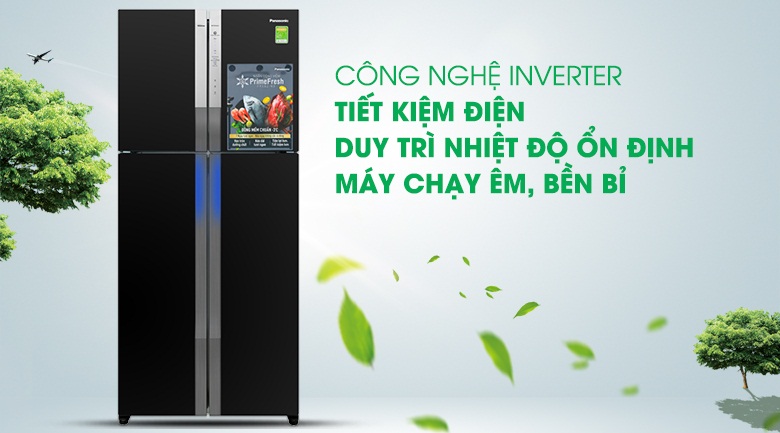 Tủ lạnh Panasonic inverter 550 lít NR-DZ600GXVN