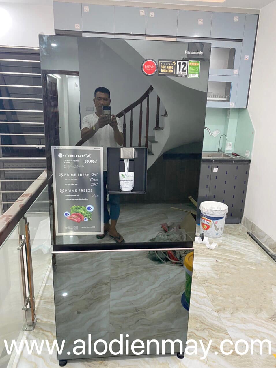 Tủ lạnh 2 cánh Panasonic inverter 500 lít BW530XMMV model 2022 giá rẻ