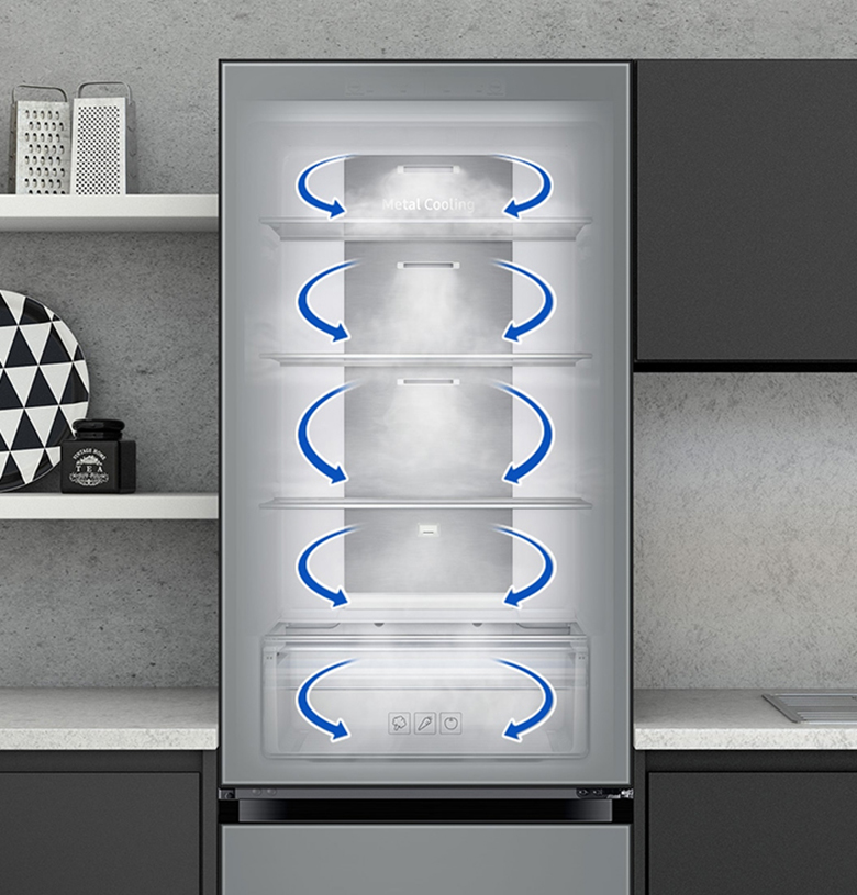Tủ lạnh beSPOKE Samsung inverter 339 lít RB33T307055/SV giá rẻ