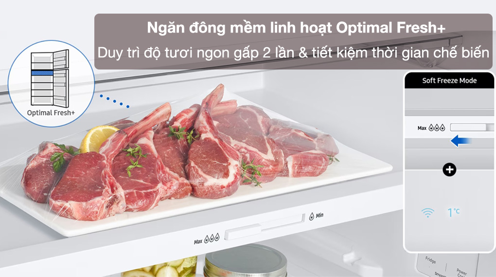 Tủ lạnh 2 cánh Samsung inverter 406 lít RT42CB6784C3SV 2023 giá rẻ