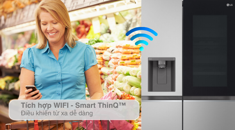 Tủ lạnh SBS LG InstaView inverter 635 lít GR-G257SV 2023