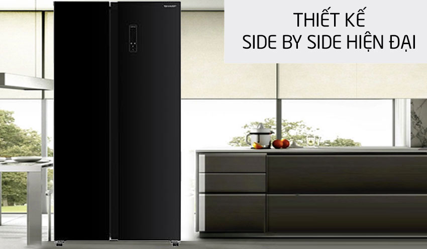 Tủ lạnh SBS Sharp inverter 532 lít SJ-SBX530VG-BK