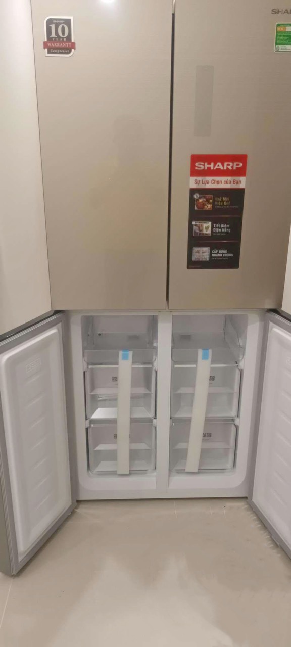 Tủ lạnh Sharp 4 cánh inverter 362 lít SJ-FX420VG-CH giá rẻ