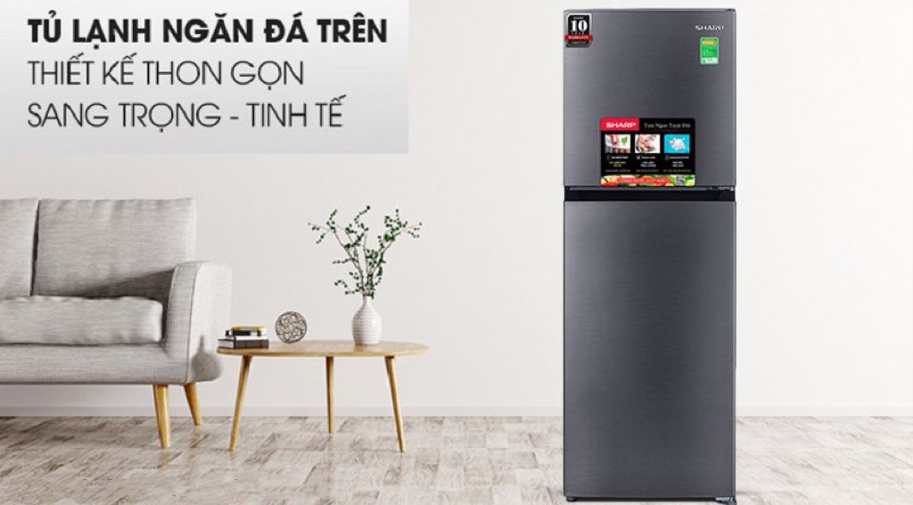 Tủ lạnh Sharp 2 cửa Inverter 181 lít SJ-X198V-SL 2023