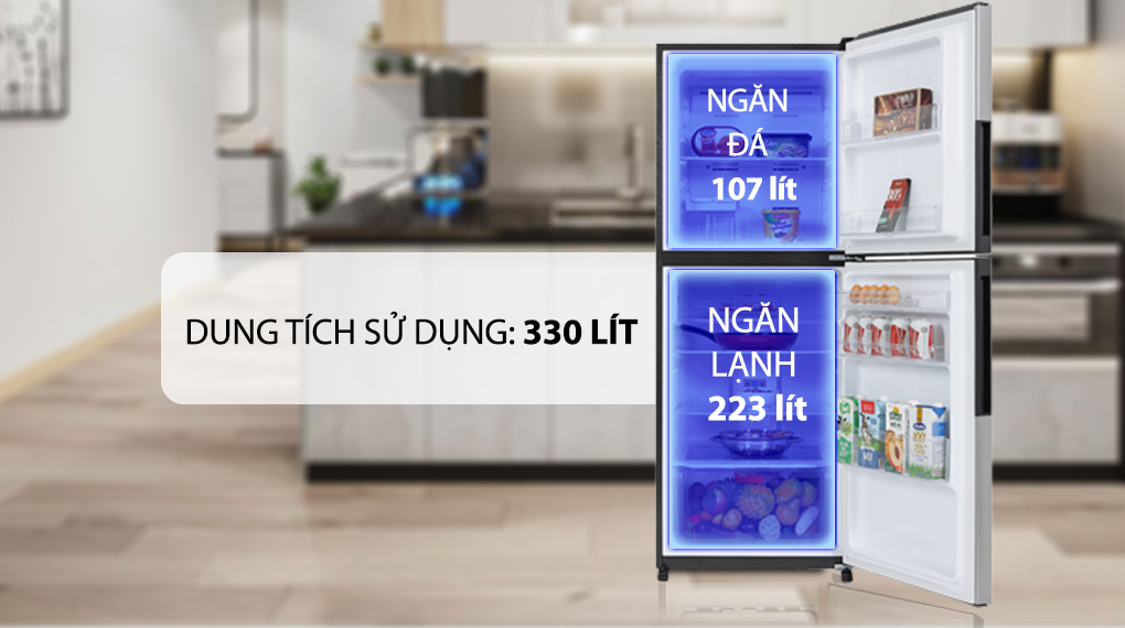 Tủ lạnh Sharp inverter 330 lít SJ-XP352AE-DS 2023