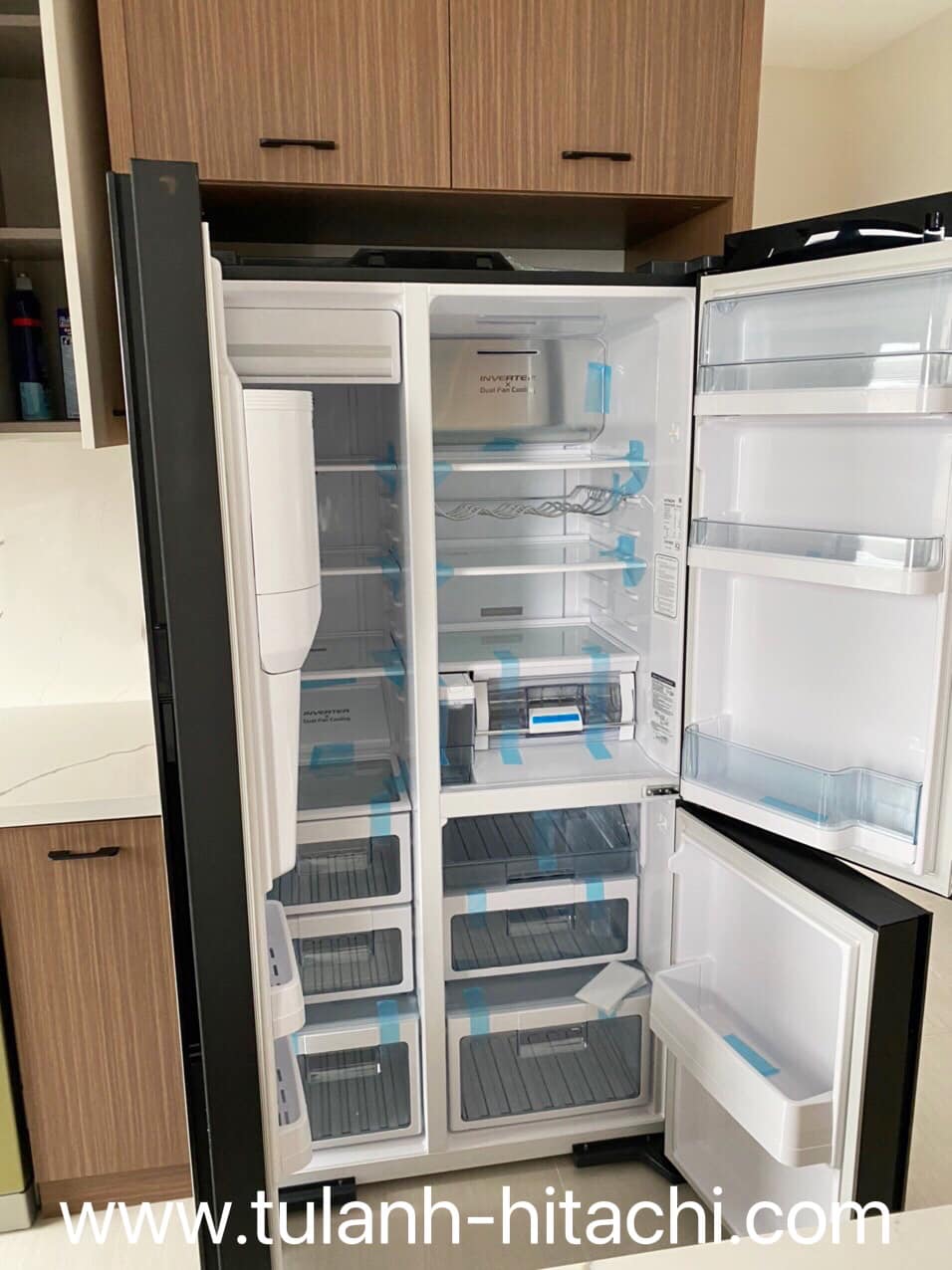 Tủ lạnh Side By Side Hitachi inverter 569 lít R-FM800XAGGV9X (GBZ)