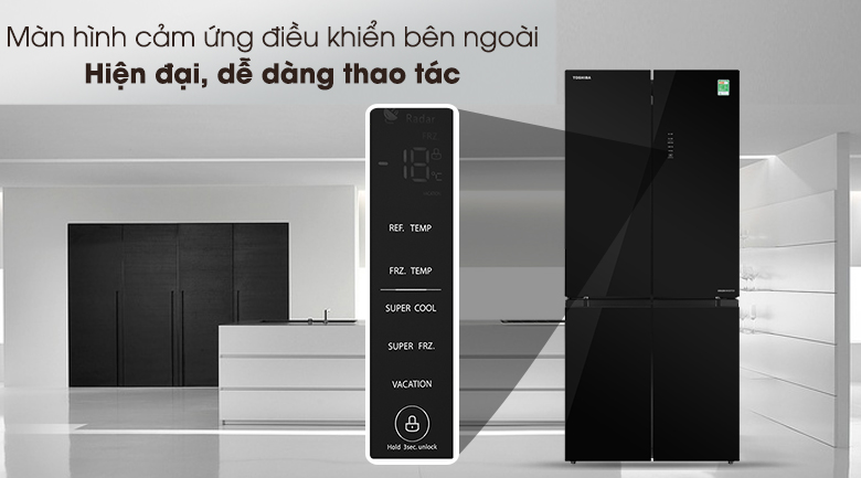 Tủ lạnh Toshiba 511 Lít 4 cửa Inverter RF610WE-PGV (22)-XK