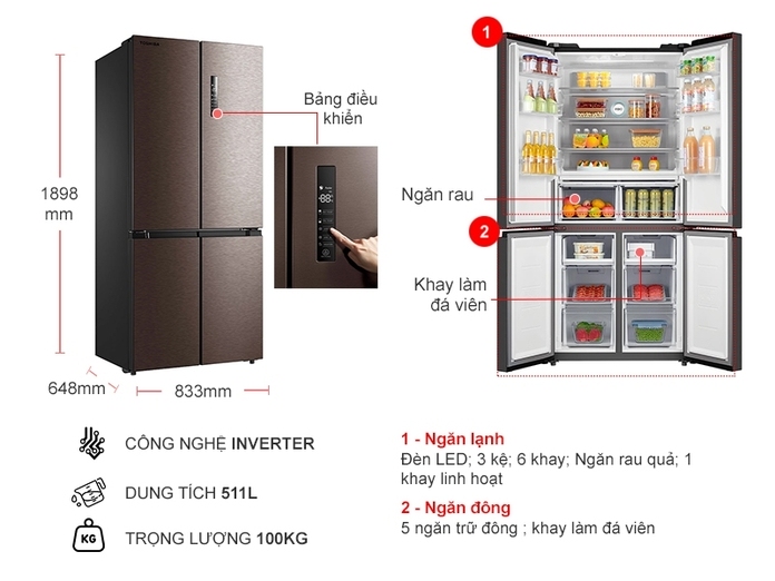 Bạn cần mua tủ lạnh 4 cánh? Top 8 tủ lạnh 4 cánh với ngân sách 20 triệu đáng mua nhất