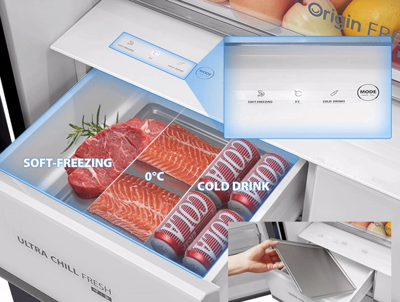 Tủ lạnh 4 cánh Toshiba inverter 515 lít GR-RF670WI-PGV(A9)-BG giá tốt