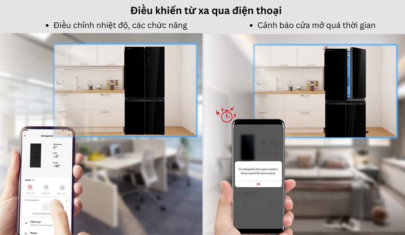 Tủ lạnh Toshiba 4 cánh inverter 515 lít GR-RF677WI-PGV(22)-XK