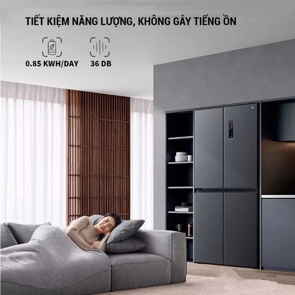 Tủ lạnh Xiaomi Mijia 4 cánh inverter 430 lít BCD-430WMSA