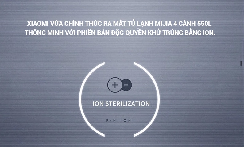 Tủ lạnh Xiaomi Mijia inverter 4 cánh 550L lít BCD-550WGSA