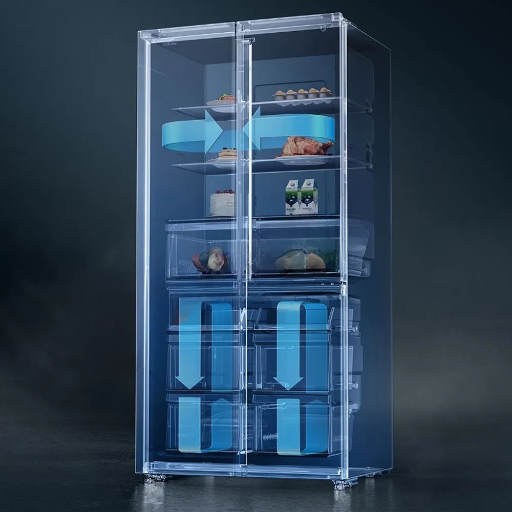 Tủ lạnh Xiaomi Mijia inverter 4 cánh 606 lít BCD-606WMFSA có đông mềm