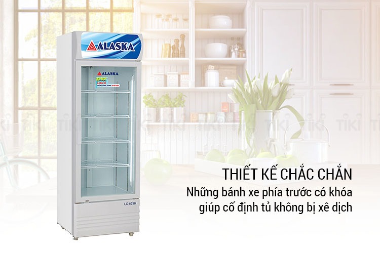 Tủ mát đứng Alaska 460L dàn đồng LC-933C