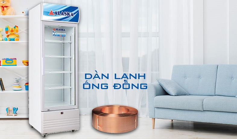 Tủ mát đứng Alaska 460L dàn đồng LC-933C