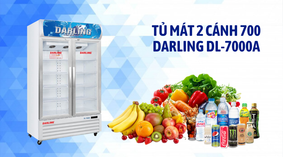 Tủ Mát Darling Hai Cánh 630 lít DL-7000A