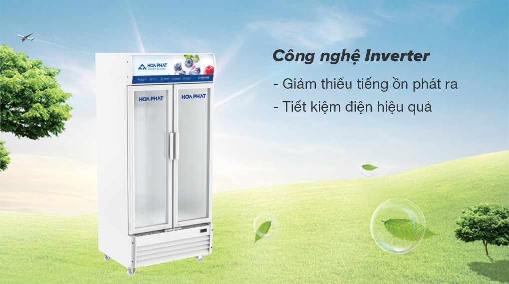 Tủ mát Hòa Phát inverter 2 cánh 526 lít HSR D8526
