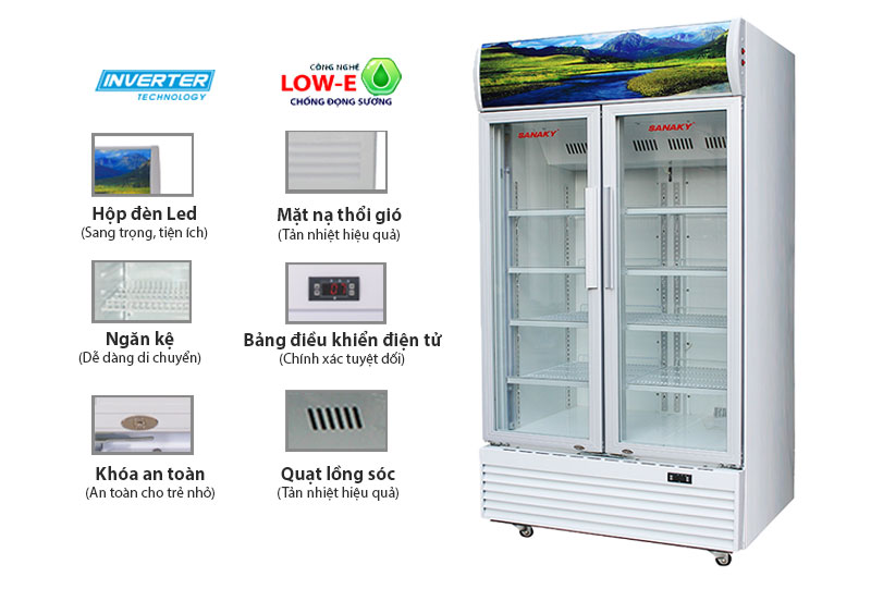Tủ mát Sanaky Inverter VH-1009HP3 1000 lít