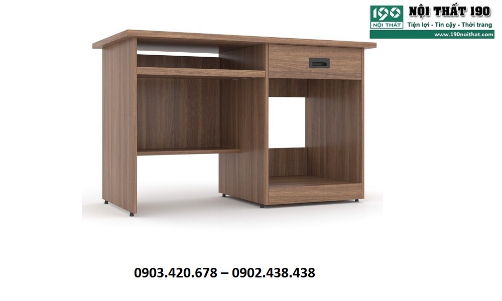 Bàn máy tính liền hộc 1m2 BG03M